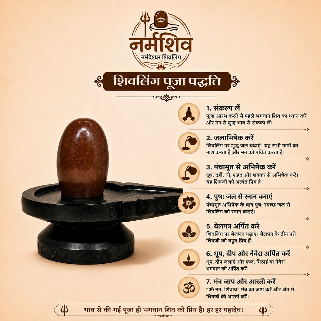 Narmadeshwar shivling + 250ml narmada jal(100% pure narmadeshwar)